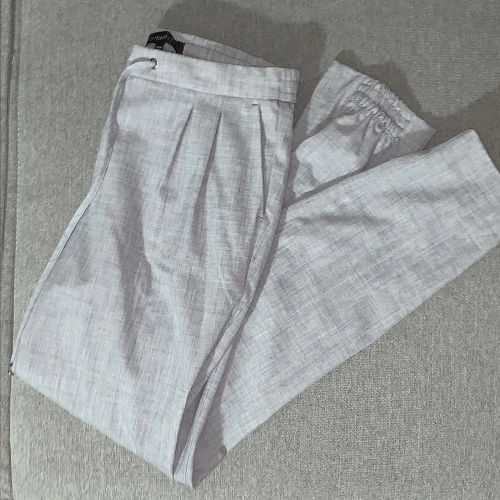 DYNAMITE Light Grey Sasha Jogger Pants